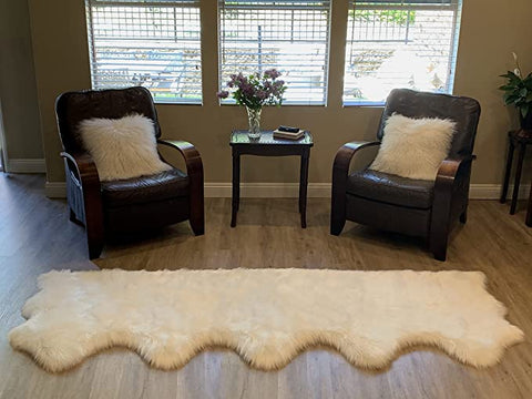 LAMBZY Faux Sheepskin Super Soft Hypoallergenic Silky Shag Rug for Living Room, Kids Room, Sofa - lambzydecor.com