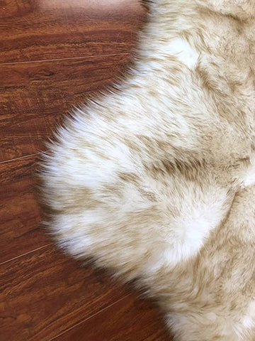 Luxury Faux Sheepskin Shaggy Silky Plush Carpet - Hypoallergenic, Free Shape Rug - lambzydecor.com