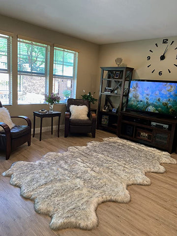 LAMBZY Faux Sheepskin Super Soft Hypoallergenic Silky Shag Rug for Living Room, Kids Room, Sofa - lambzydecor.com