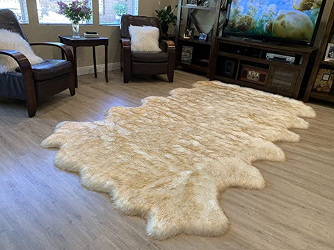LAMBZY Faux Sheepskin Super Soft Hypoallergenic Silky Shag Rug for Living Room, Kids Room, Sofa - lambzydecor.com