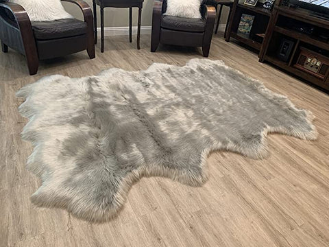 LAMBZY Faux Sheepskin Super Soft Hypoallergenic Silky Shag Rug for Living Room, Kids Room, Sofa - lambzydecor.com