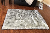 LAMBZY Faux Sheepskin Super Soft Hypoallergenic Square Area Rug Plush Fur Premium Shag - lambzydecor.com