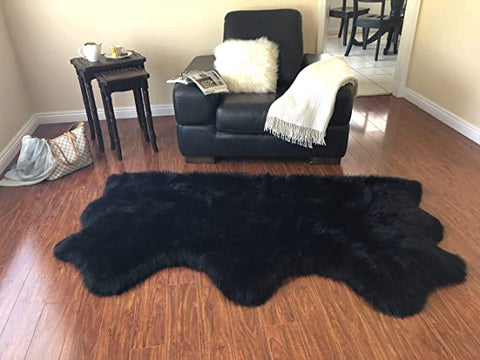 Luxury Faux Sheepskin Shaggy Silky Plush Carpet - Hypoallergenic, Free Shape Rug - lambzydecor.com