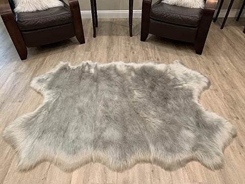 LAMBZY Faux Sheepskin Super Soft Hypoallergenic Silky Shag Rug for Living Room, Kids Room, Sofa - lambzydecor.com