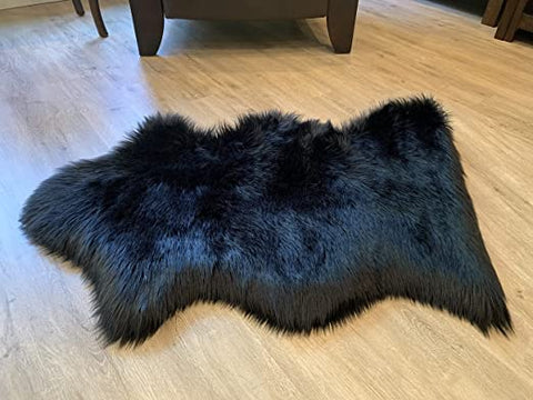 LAMBZY Faux Sheepskin Super Soft Hypoallergenic Silky Shag Rug for Living Room, Kids Room, Sofa - lambzydecor.com