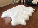 Luxury Faux Sheepskin Shaggy Silky Plush Carpet - Hypoallergenic, Free Shape Rug - lambzydecor.com