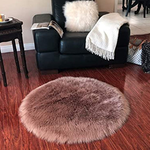 LAMBZY Faux Sheepskin Super Soft Hypoallergenic Rug Plush Fur - lambzydecor.com