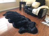 Luxury Faux Sheepskin Shaggy Silky Plush Carpet - Hypoallergenic, Free Shape Rug - lambzydecor.com