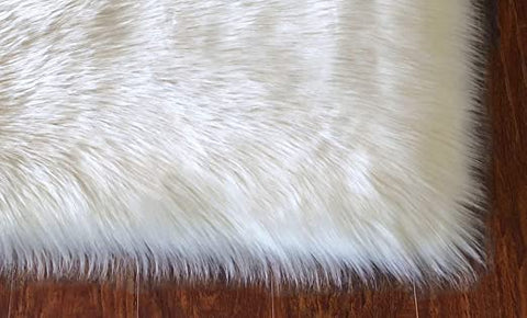LAMBZY Faux Sheepskin White Border Area - lambzydecor.com
