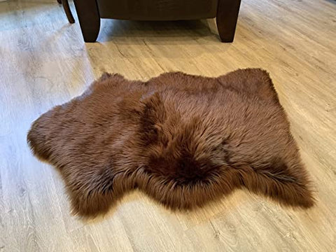 LAMBZY Faux Sheepskin Super Soft Hypoallergenic Silky Shag Rug for Living Room, Kids Room, Sofa - lambzydecor.com
