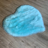 LAMBZY Faux Sheepskin Super Soft Hypoallergenic Heart Shaped Shag Rug for Living Room, Kids Room, Sofa - lambzydecor.com