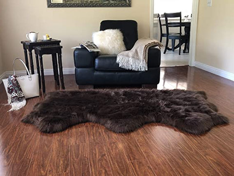 Luxury Faux Sheepskin Shaggy Silky Plush Carpet - Hypoallergenic, Free Shape Rug - lambzydecor.com