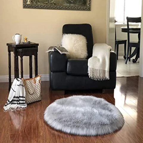 LAMBZY Faux Sheepskin Super Soft Hypoallergenic Rug Plush Fur - lambzydecor.com