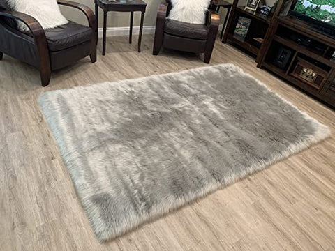 LAMBZY Faux Sheepskin Super Soft Hypoallergenic Silky Shag Rug for Living Room, Kids Room, Sofa - lambzydecor.com