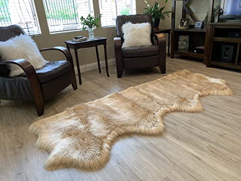 LAMBZY Faux Sheepskin Super Soft Hypoallergenic Silky Shag Rug for Living Room, Kids Room, Sofa - lambzydecor.com