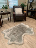 LAMBZY Faux Sheepskin Super Soft Hypoallergenic Silky Shag Rug for Living Room, Kids Room, Sofa - lambzydecor.com