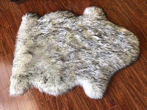 Luxury Faux Sheepskin Shaggy Silky Plush Carpet - Hypoallergenic, Free Shape Rug - lambzydecor.com