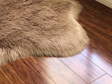 LAMBZY Genuine Sheepskin Silky Area Rug - Thick Strong Bottom Texture Stain Resistant Area Rug - lambzydecor.com