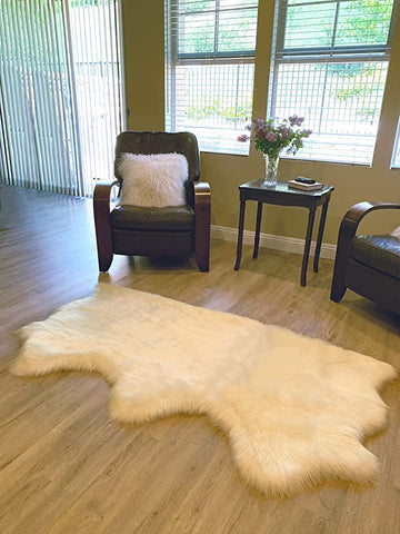 LAMBZY Faux Sheepskin Super Soft Hypoallergenic Silky Shag Rug for Living Room, Kids Room, Sofa - lambzydecor.com