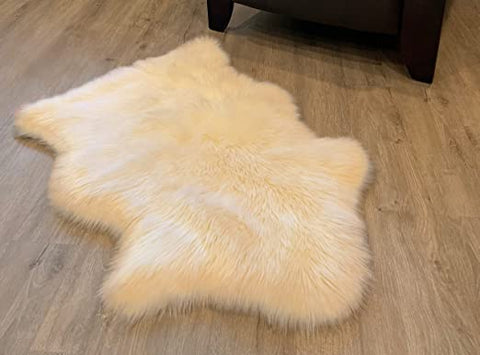 LAMBZY Faux Sheepskin Super Soft Hypoallergenic Silky Shag Rug for Living Room, Kids Room, Sofa - lambzydecor.com