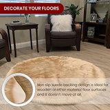 Luxury Faux Sheepskin Fur Rug, Fluffy Area Rug, Non-Slip Home Décor Accent - lambzydecor.com