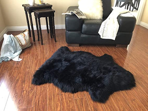 Luxury Faux Sheepskin Shaggy Silky Plush Carpet - Hypoallergenic, Free Shape Rug - lambzydecor.com