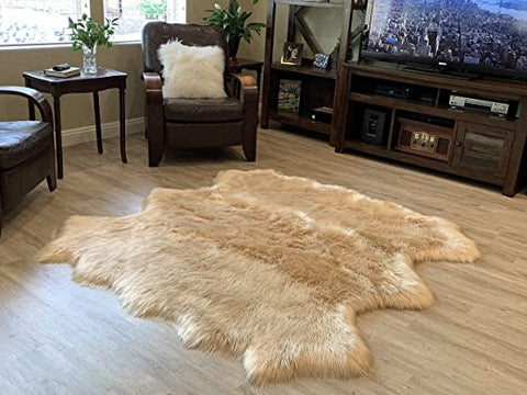 LAMBZY Faux Sheepskin Super Soft Hypoallergenic Silky Shag Rug for Living Room, Kids Room, Sofa - lambzydecor.com