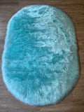 LAMBZY Faux Sheepskin Super Soft Hypoallergenic Silky Oval Shag Rug for Living Room, Kids Room, Sofa - lambzydecor.com