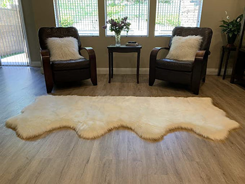 LAMBZY Faux Sheepskin Super Soft Hypoallergenic Silky Shag Rug for Living Room, Kids Room, Sofa - lambzydecor.com