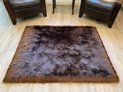 LAMBZY Faux Sheepskin Super Soft Hypoallergenic Silky Shag Rug for Living Room, Kids Room, Sofa - lambzydecor.com