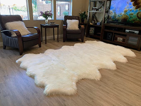 LAMBZY Faux Sheepskin Super Soft Hypoallergenic Silky Shag Rug for Living Room, Kids Room, Sofa - lambzydecor.com
