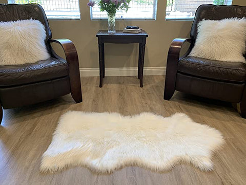 LAMBZY Faux Sheepskin Super Soft Hypoallergenic Silky Shag Rug for Living Room, Kids Room, Sofa - lambzydecor.com