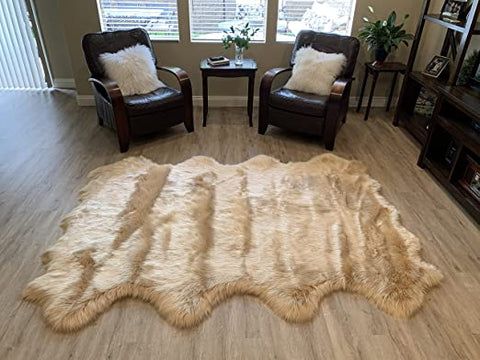LAMBZY Faux Sheepskin Super Soft Hypoallergenic Silky Shag Rug for Living Room, Kids Room, Sofa - lambzydecor.com