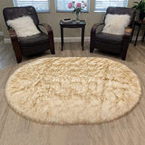 Luxury Faux Sheepskin Fur Rug, Fluffy Area Rug, Non-Slip Home Décor Accent - lambzydecor.com