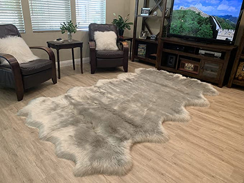 LAMBZY Faux Sheepskin Super Soft Hypoallergenic Silky Shag Rug for Living Room, Kids Room, Sofa - lambzydecor.com