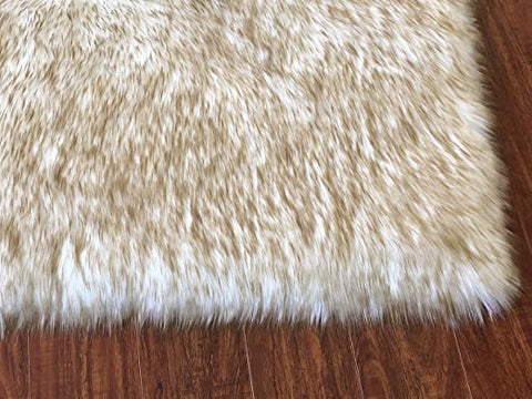 LAMBZY Faux Sheepskin Super Soft Hypoallergenic Square Area Rug Plush Fur Premium Shag - lambzydecor.com