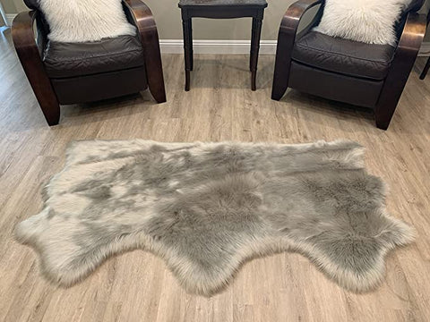 LAMBZY Faux Sheepskin Super Soft Hypoallergenic Silky Shag Rug for Living Room, Kids Room, Sofa - lambzydecor.com