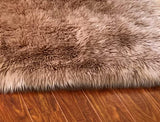 LAMBZY Faux Sheepskin Super Soft Hypoallergenic Square Area Rug Plush Fur Premium Shag - lambzydecor.com