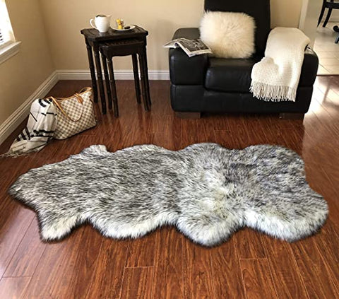 Luxury Faux Sheepskin Shaggy Silky Plush Carpet - Hypoallergenic, Free Shape Rug - lambzydecor.com