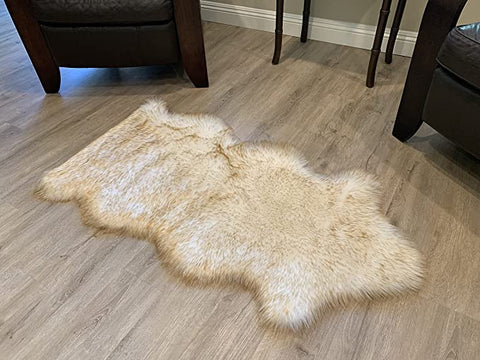 LAMBZY Faux Sheepskin Super Soft Hypoallergenic Silky Shag Rug for Living Room, Kids Room, Sofa - lambzydecor.com