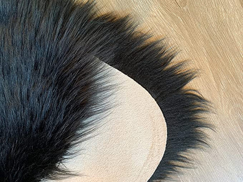 LAMBZY Faux Sheepskin Super Soft Hypoallergenic Silky Round Shag Rug for Living & Kids Room, Sofa - lambzydecor.com