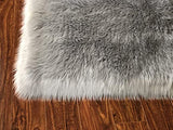 LAMBZY Faux Sheepskin Super Soft Hypoallergenic Square Area Rug Plush Fur Premium Shag - lambzydecor.com