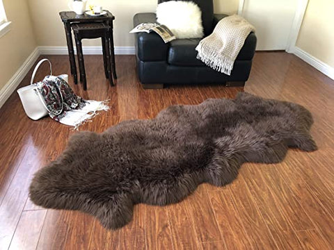 Luxury Faux Sheepskin Shaggy Silky Plush Carpet - Hypoallergenic, Free Shape Rug - lambzydecor.com