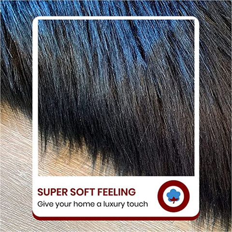 Luxury Faux Sheepskin Fur Rug, Fluffy Area Rug, Non-Slip Home Décor Accent - lambzydecor.com