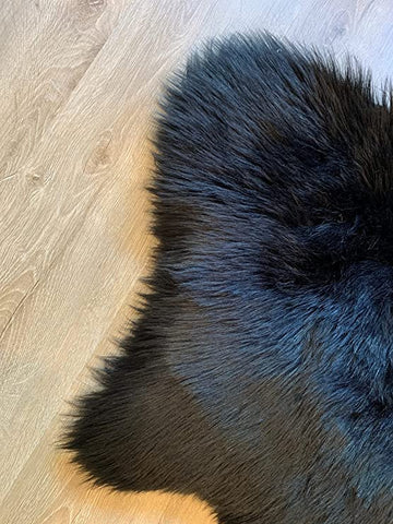 LAMBZY Faux Sheepskin Super Soft Hypoallergenic Silky Shag Bear Rug for Living Room, Kids Room, Sofa - lambzydecor.com