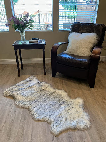 LAMBZY Faux Sheepskin Super Soft Hypoallergenic Silky Shag Rug for Living Room, Kids Room, Sofa - lambzydecor.com