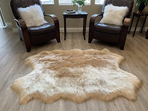 LAMBZY Faux Sheepskin Super Soft Hypoallergenic Silky Shag Rug for Living Room, Kids Room, Sofa - lambzydecor.com