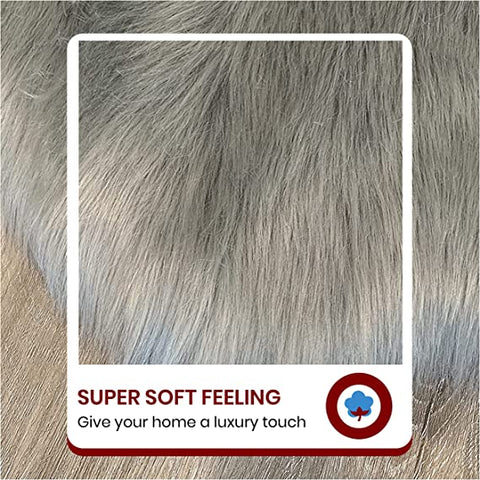Luxury Faux Sheepskin Fur Rug, Fluffy Area Rug, Non-Slip Home Décor Accent - lambzydecor.com