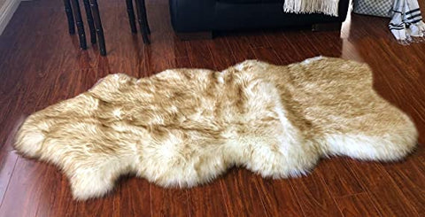 Luxury Faux Sheepskin Shaggy Silky Plush Carpet - Hypoallergenic, Free Shape Rug - lambzydecor.com