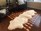 LAMBZY Genuine Sheepskin Silky Area Rug - Thick Strong Bottom Texture Stain Resistant Area Rug - lambzydecor.com